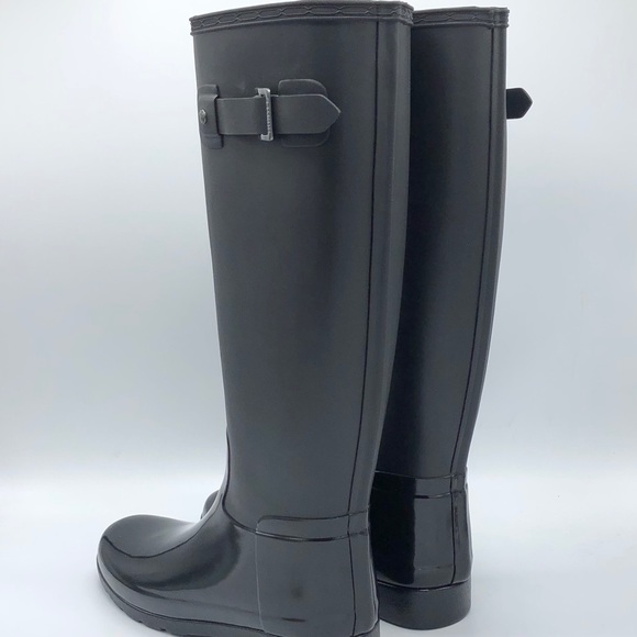 NEW HUNTER Refined Tall Matte Gloss Rain Boots - Picture 5 of 6